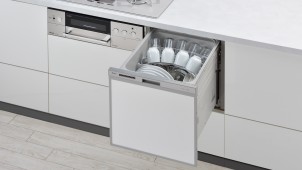 リンナイがコンパクト食洗機の洗浄力向上、後付けタイプも発売