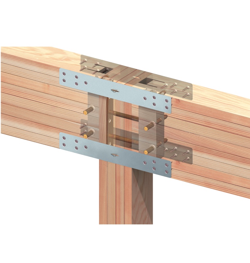 BXカネシン、非住宅木造の耐力不足補う短ざく金物