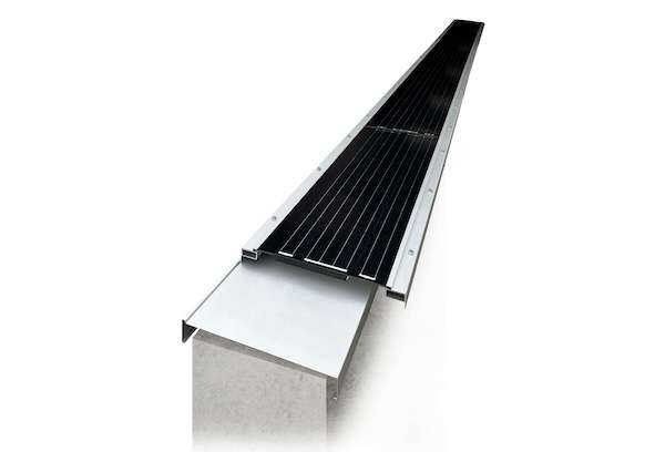 限られた屋上スペースを有効利用する太陽光発電笠木を発売